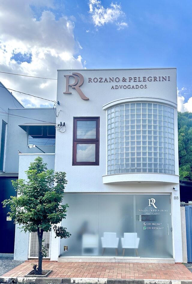 Fachada da sede do Rozano e Pelegrini Advogados em Mogi Guaçu
